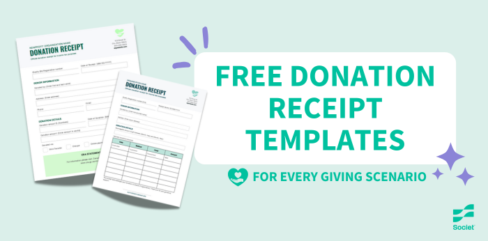 Free Donation Receipt Templates