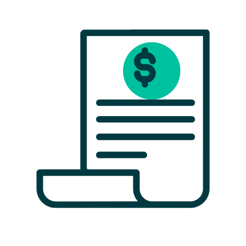 Glass Register Donation Form Receipts