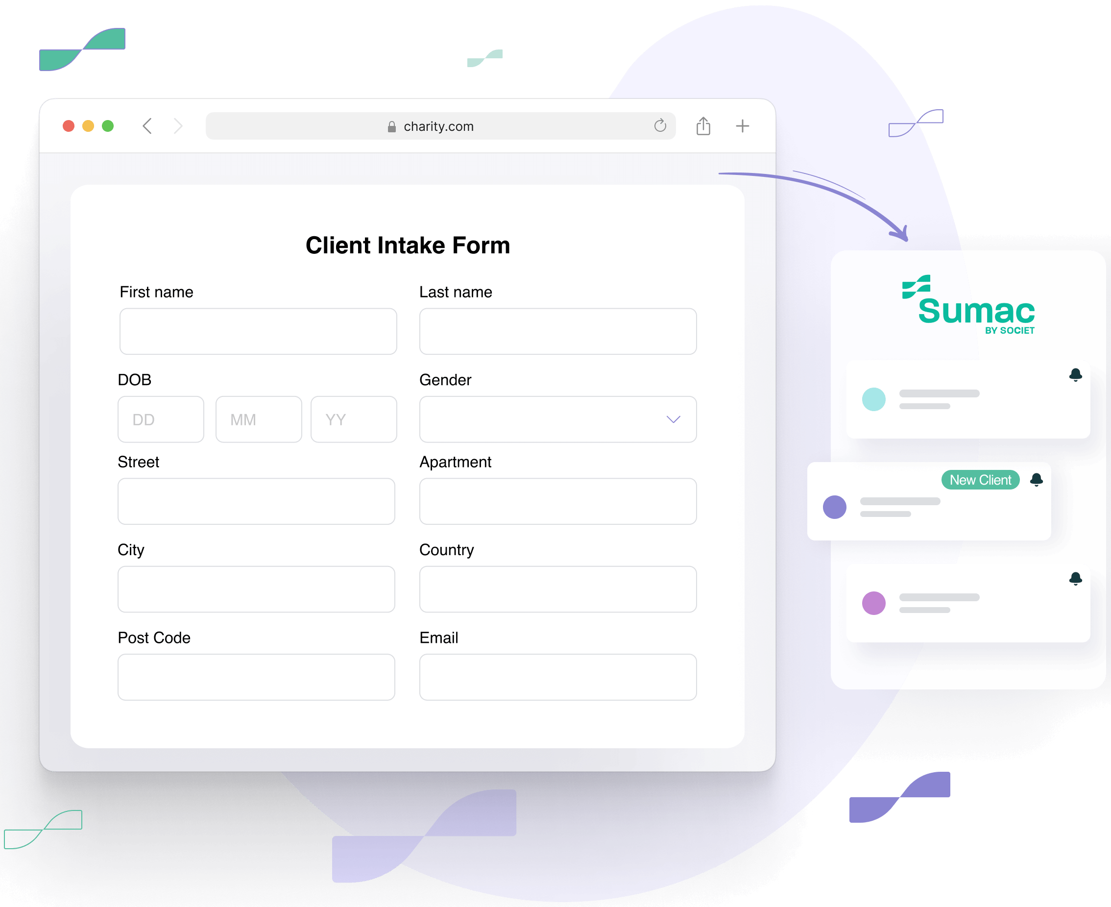 Logiciel de gestion de cas pour les organisations à but non lucratif Accueil des clients