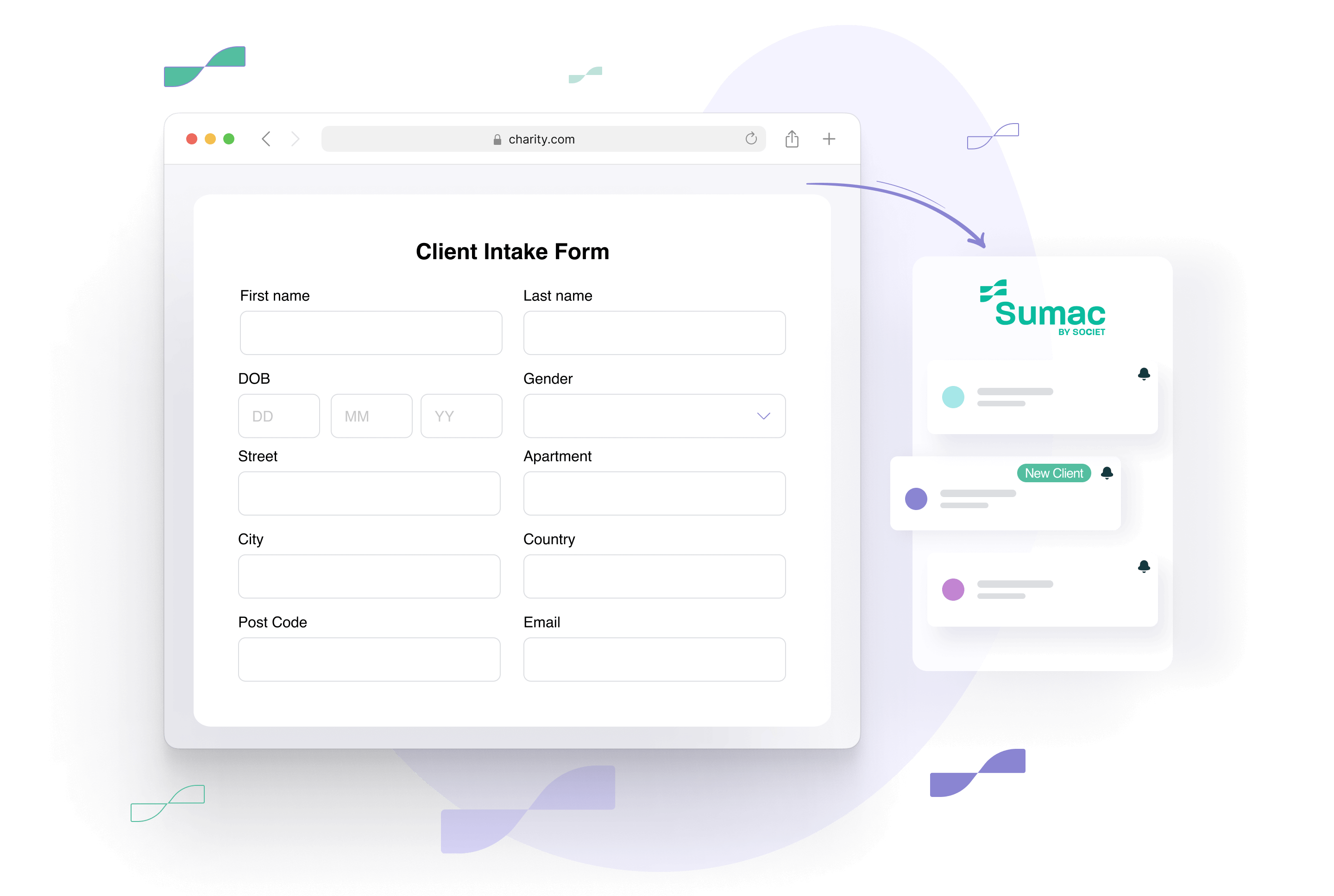 nonprofit case management software client intake